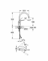 GROHE EUROECO MONOMANDO COCINA